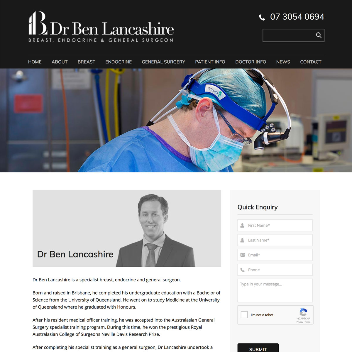 Dr Ben Lancashire - BIO