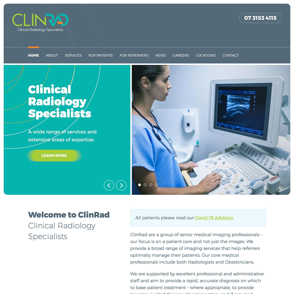 ClinRad - Homeapge Banners