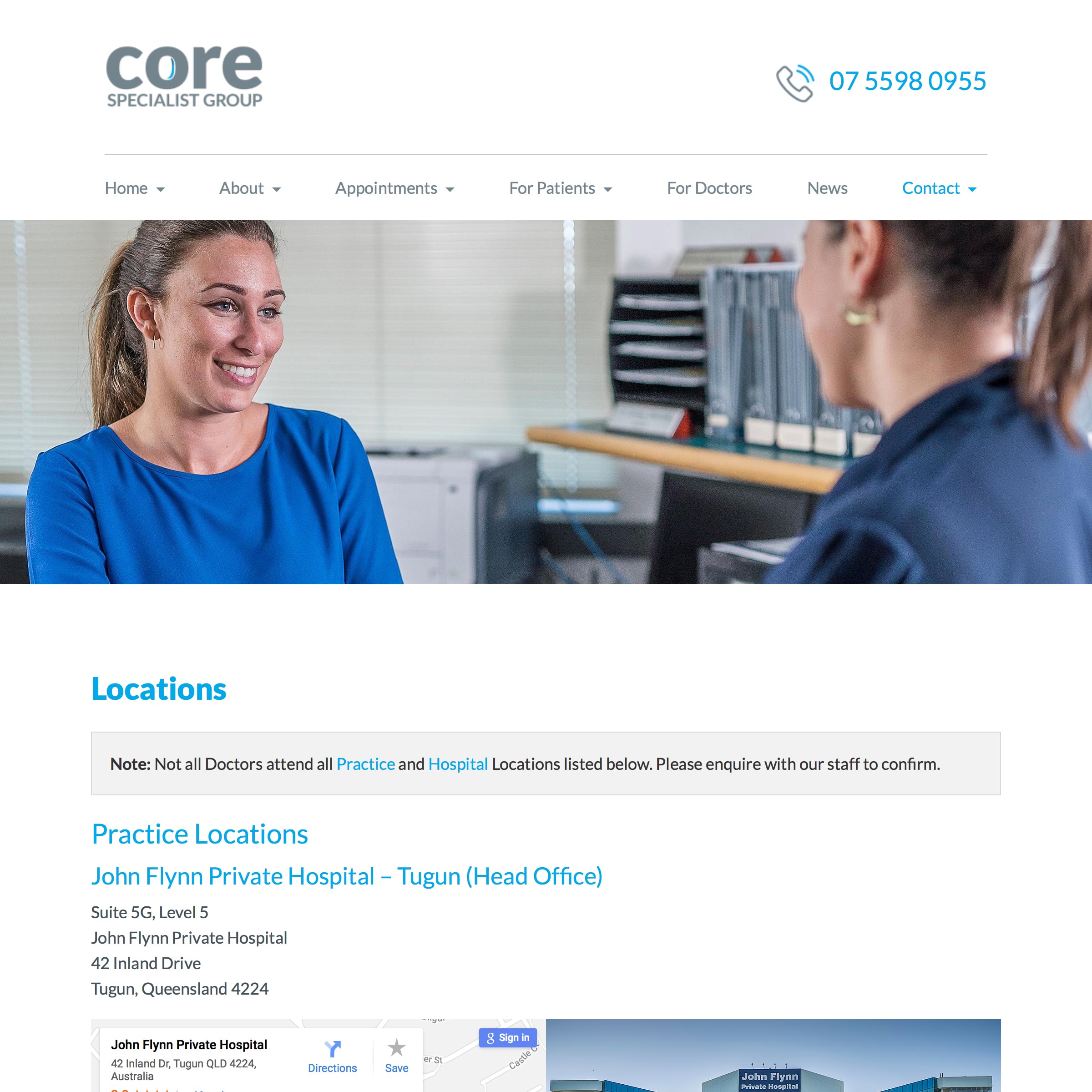 Core Specialist Group - Locations