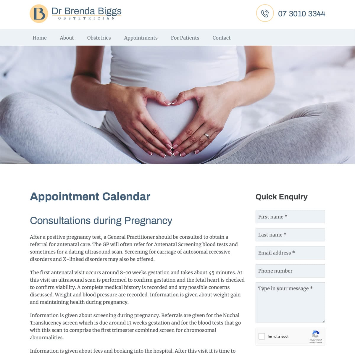 Dr Brenda Biggs - Appointments
