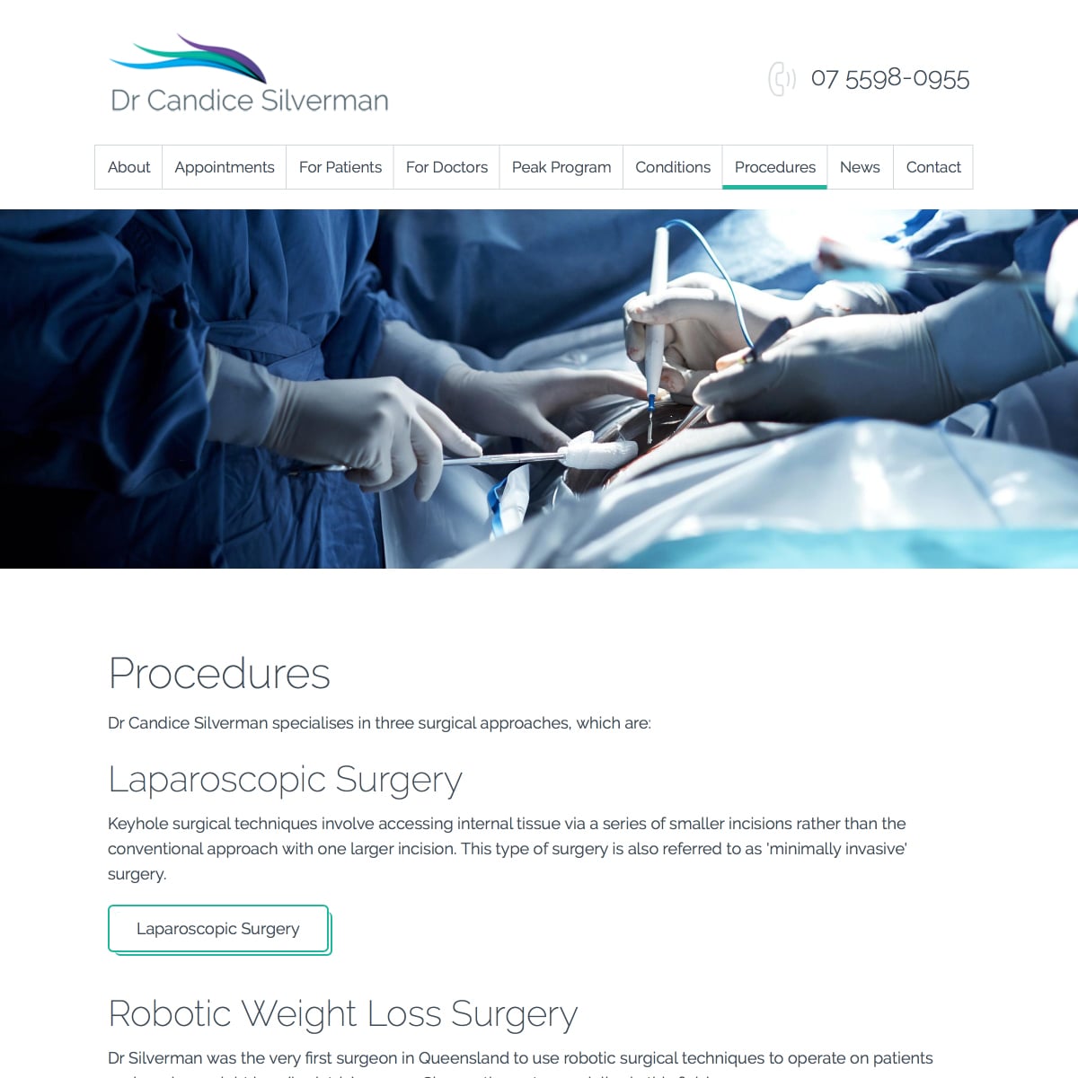 Dr Candice Silverman - Procedures