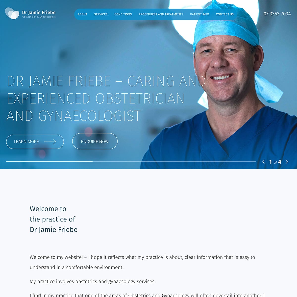 Dr Jamie Friebe - Home Banner 1