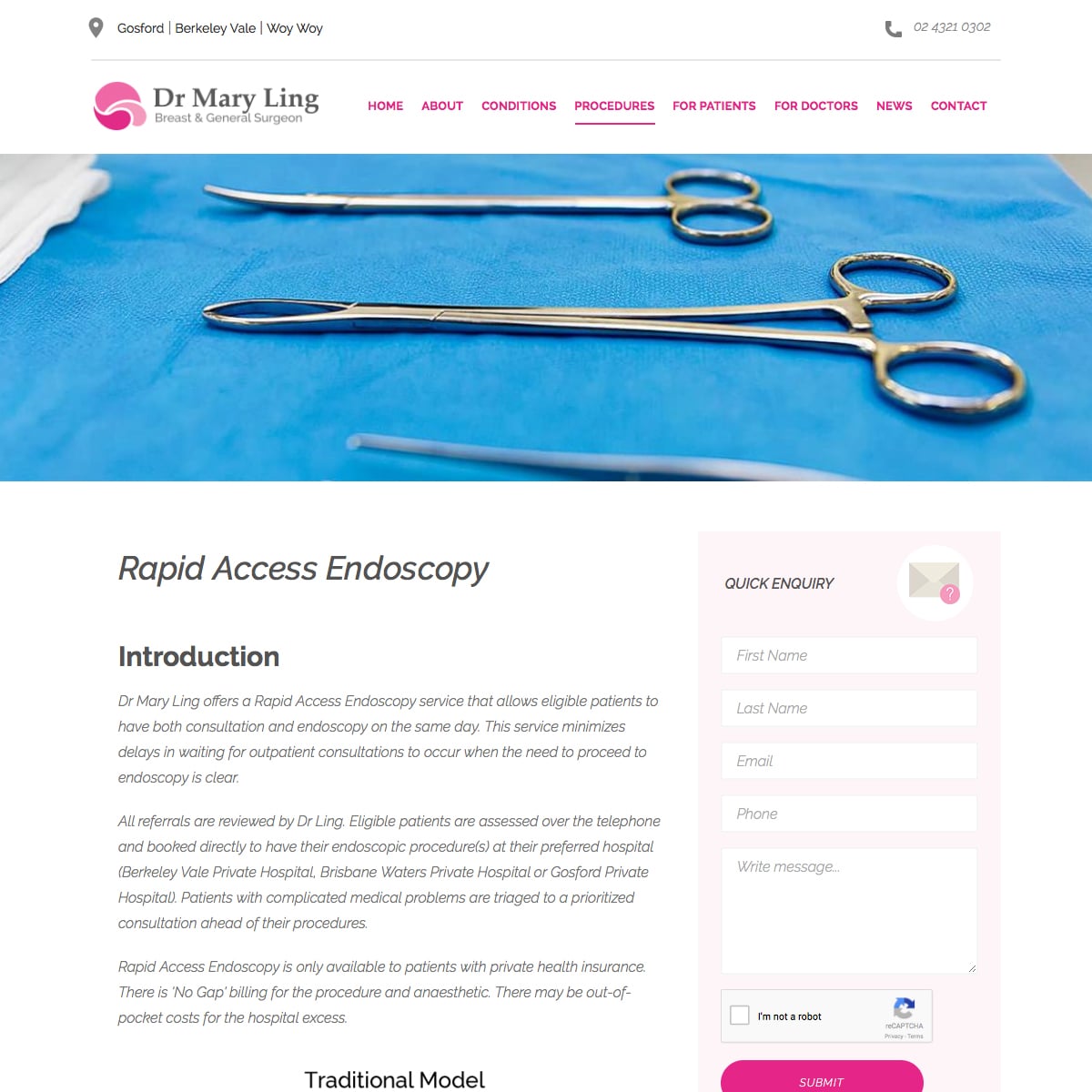 Dr Mary Ling - Rapid Access Endoscopy