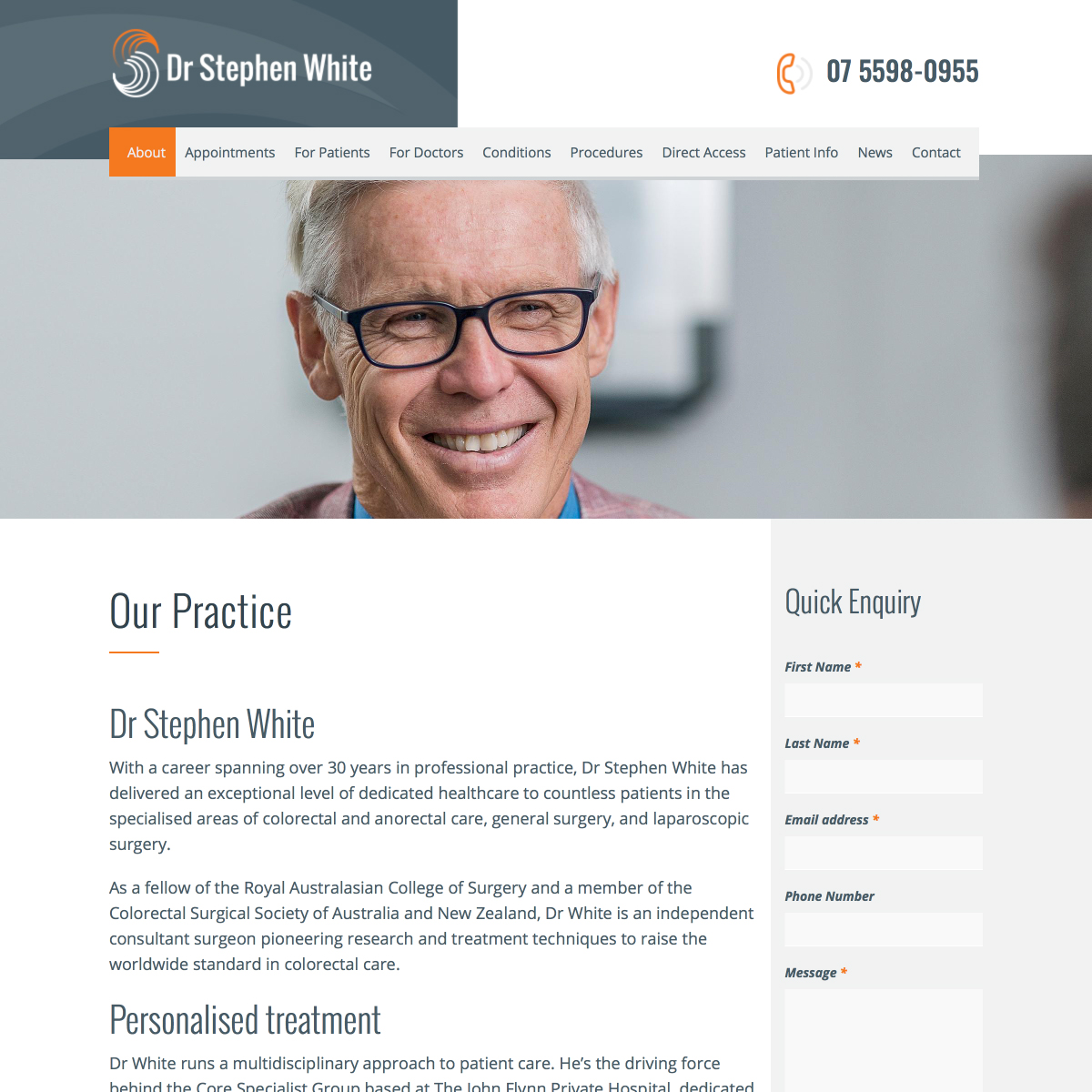 Dr Stephen White - Our Practice
