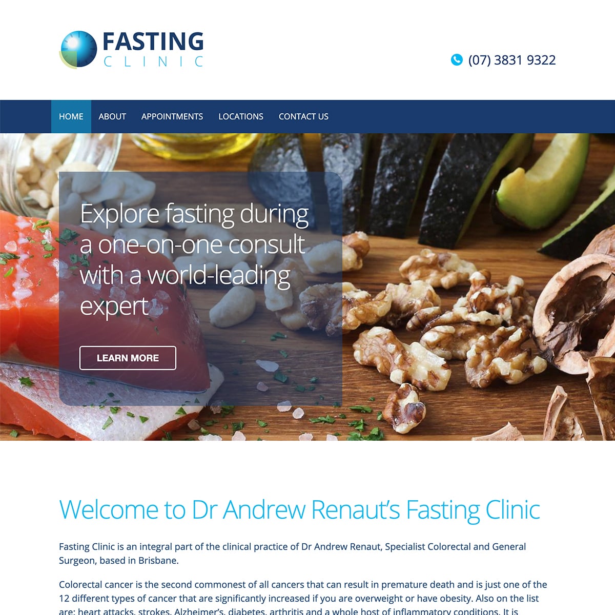 Fasting Clinic - Homepage Banners
