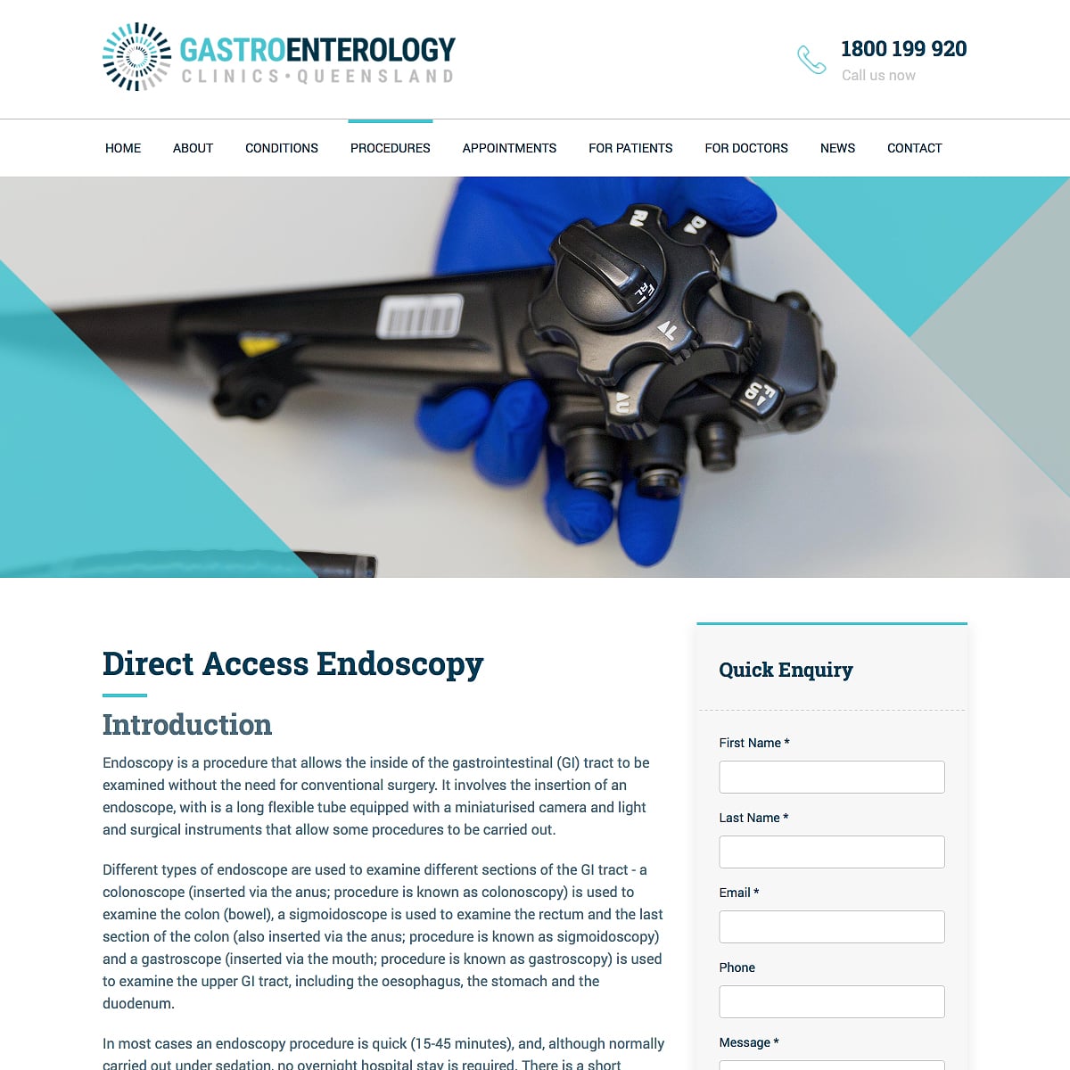 Gastroenterology Clinics Queensland - Direct Access Endoscopy