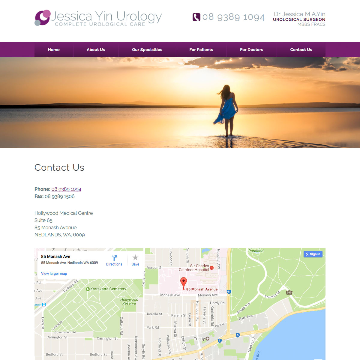 Jessica Yin Urology - Contact Us