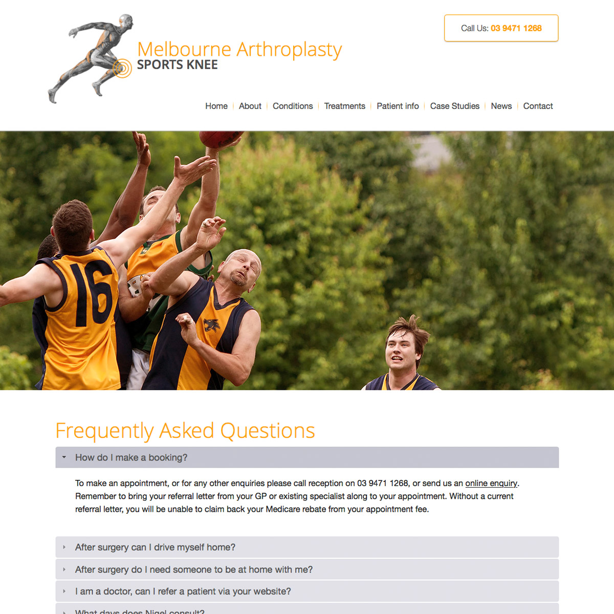 Melbourne Arthroplasty FAQ