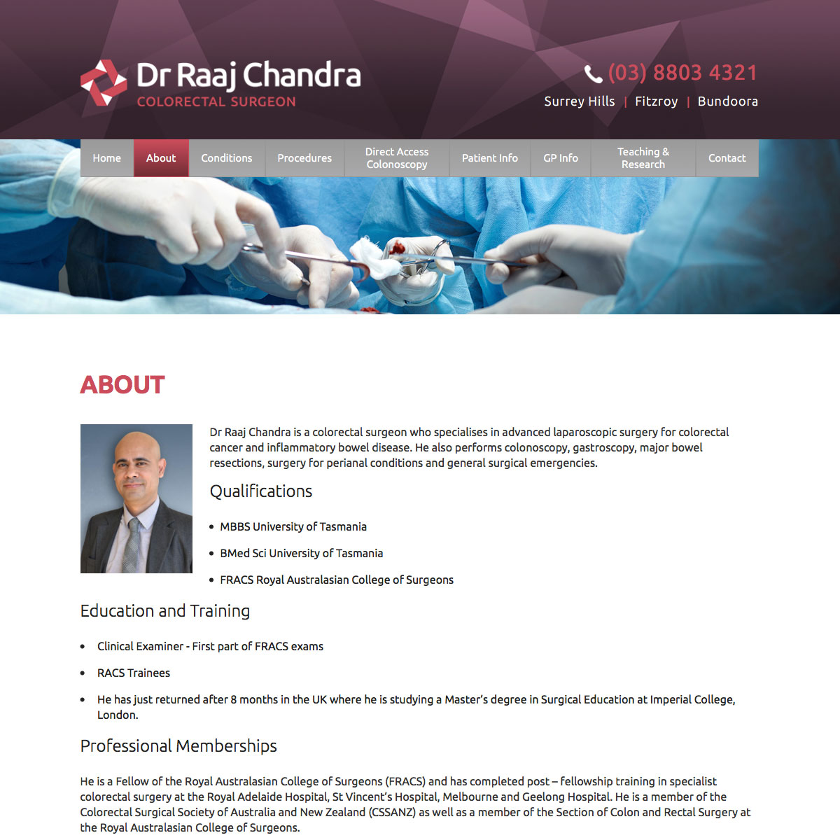 Dr Raaj Chandra About