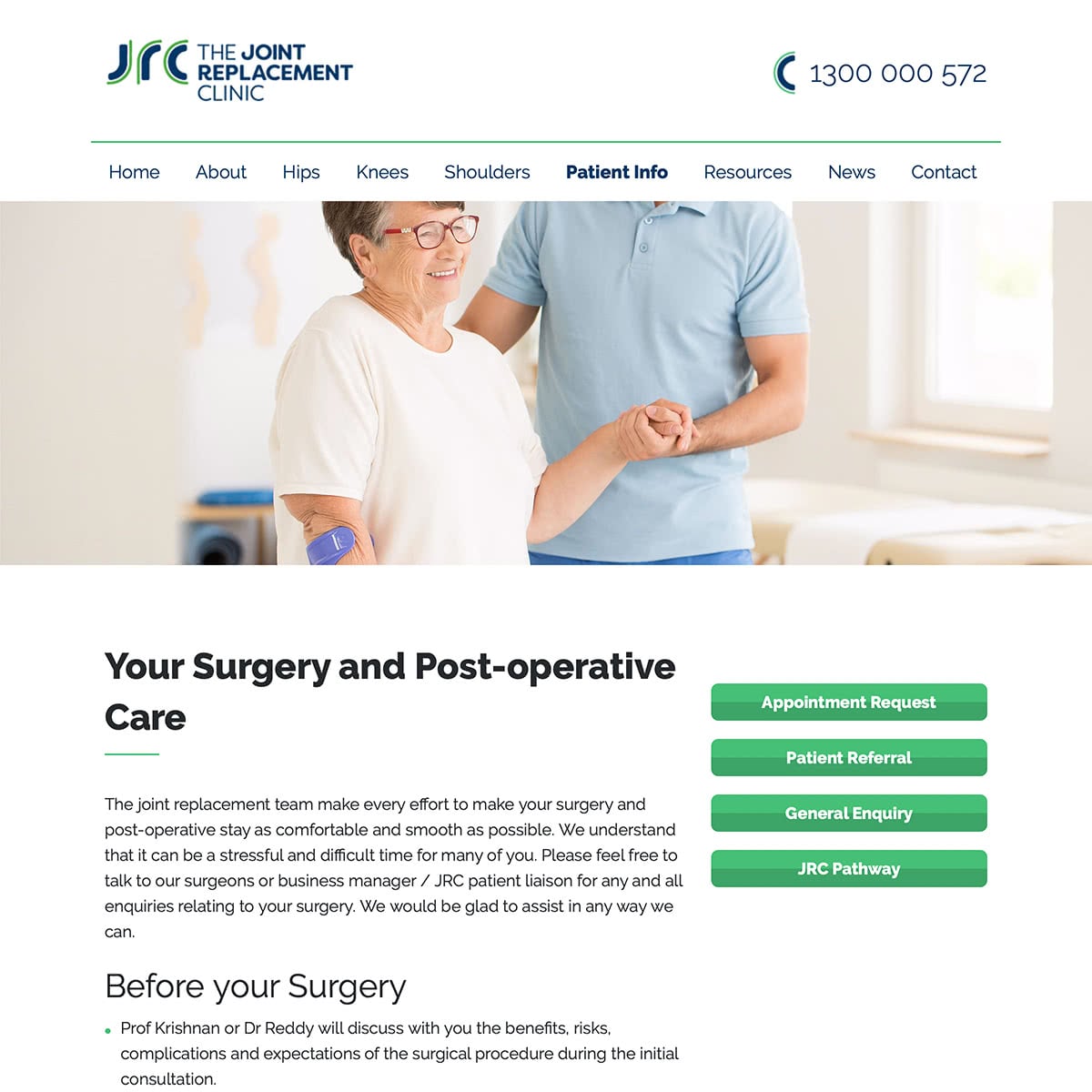 The Joint Replacement Clinic - Patient Info