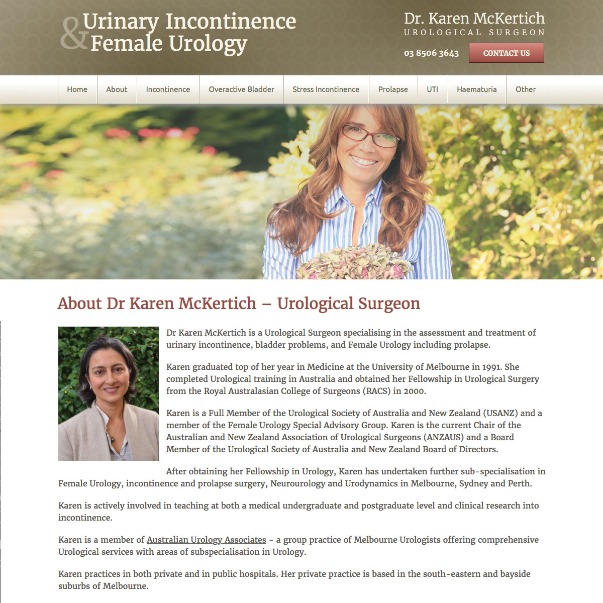 Urinary Incontinence and Female Urology - About